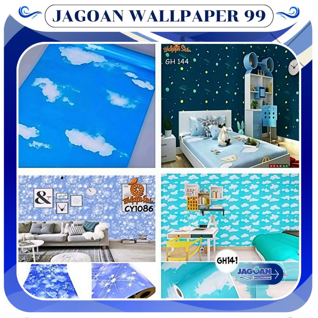 Wallpaper Dinding Biru Langit Wallpaper Dinding Wallpaper Dinding Langit Wallpaper Plafon