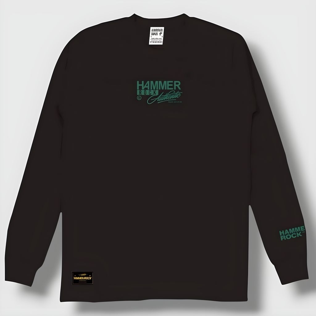 HAMMER ROCK ORIGINAL LENGAN PANJANG Baju Kaos Distro Hammer Rock Lengan Panjang Kaos Lengan Panjang 