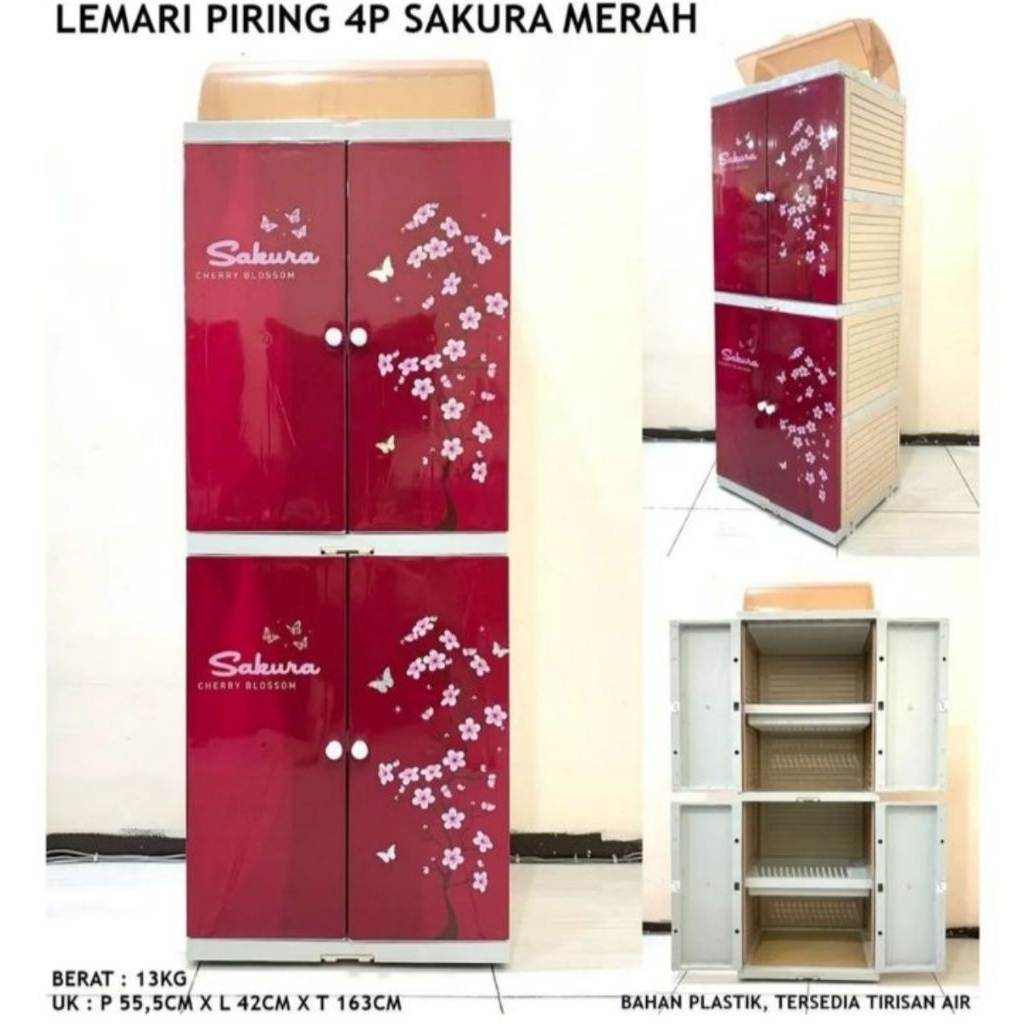 Lemari Piring Plastik 5 Susun Naiba Mini Dish Rack