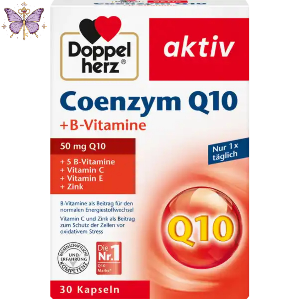 Doppelherz Coenzym Q10 + B Vitamine + Vitamin C + Vitamin E + Zink | Doppelherz Multivitamin Coenzym