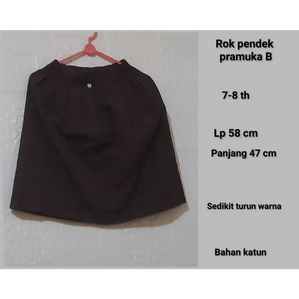Rok pendek pramuka seragam anak sekolah prelove bawahan anak perempuan murah meriah