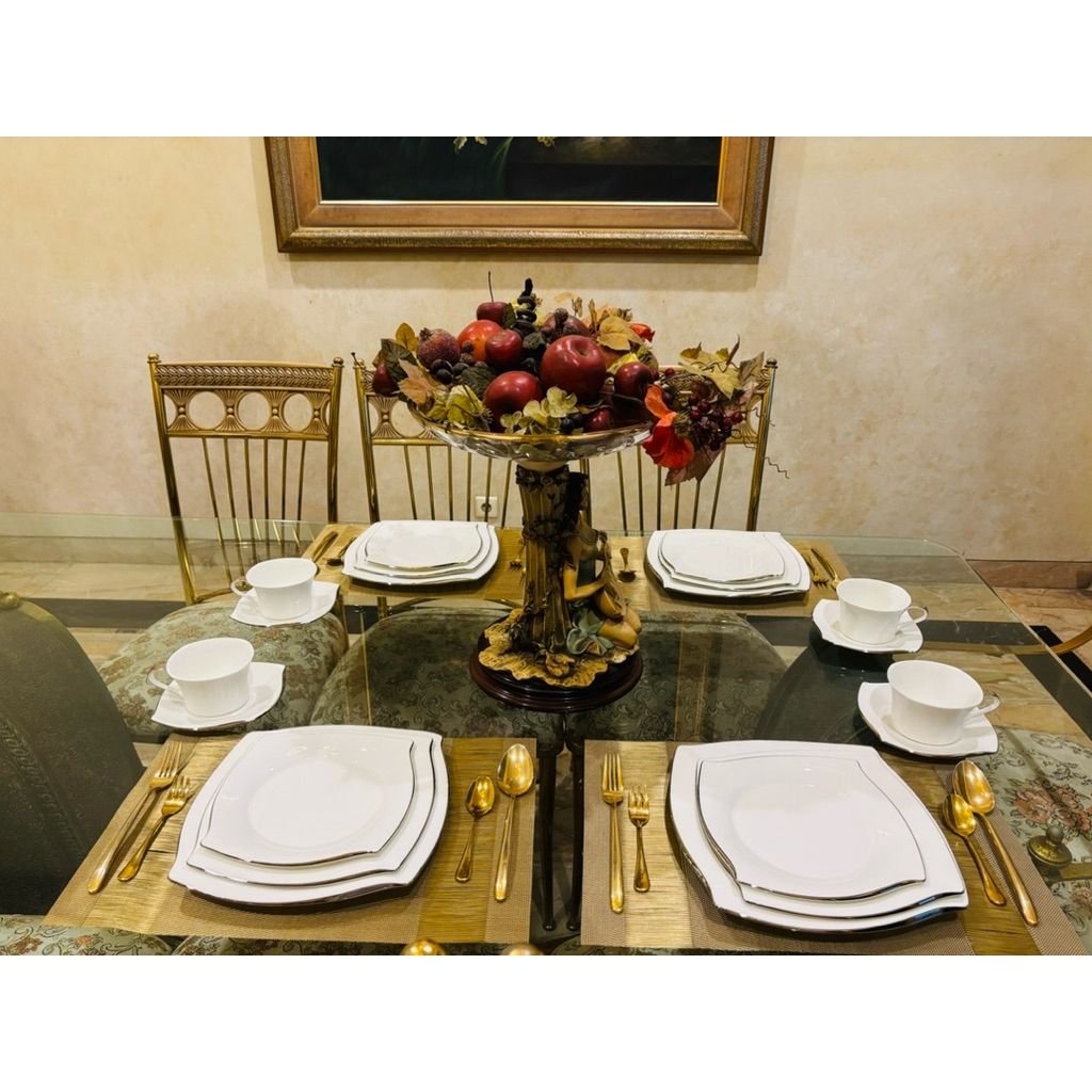 Dinner Set Narumi Sea Platinum 20 Pcs Mewah Cantik