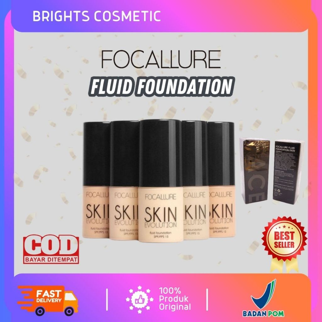 FOCALLURE FLUID FOUNDATION FA30 - FOUNDATION CAIR RINGAN