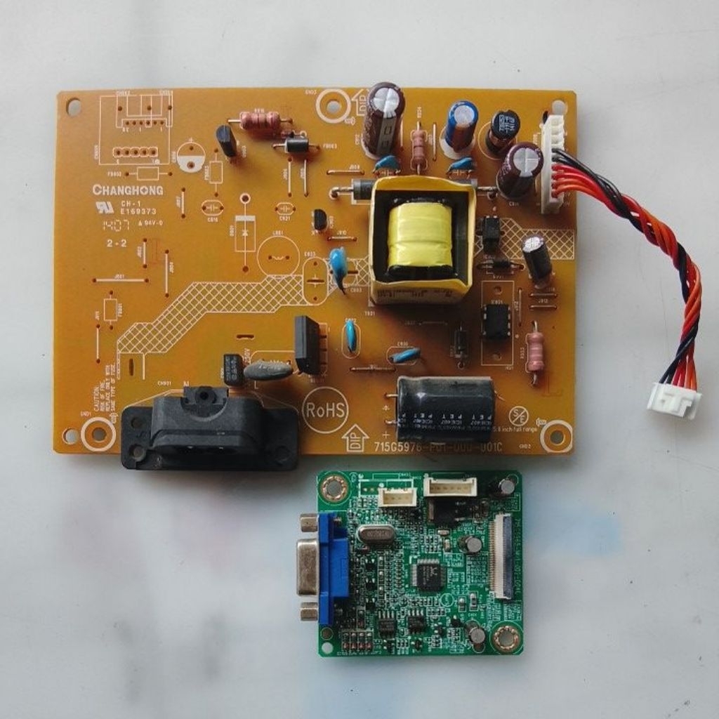 Mainboard dan Power Supply Monitor PHILIPS 16INCH MODEL 163V5L