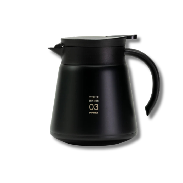 Hario V60 Insulated Stainless Steel Server 800 Whitee & Black Kapasitas 800 Ml Bahan Stainless Steel