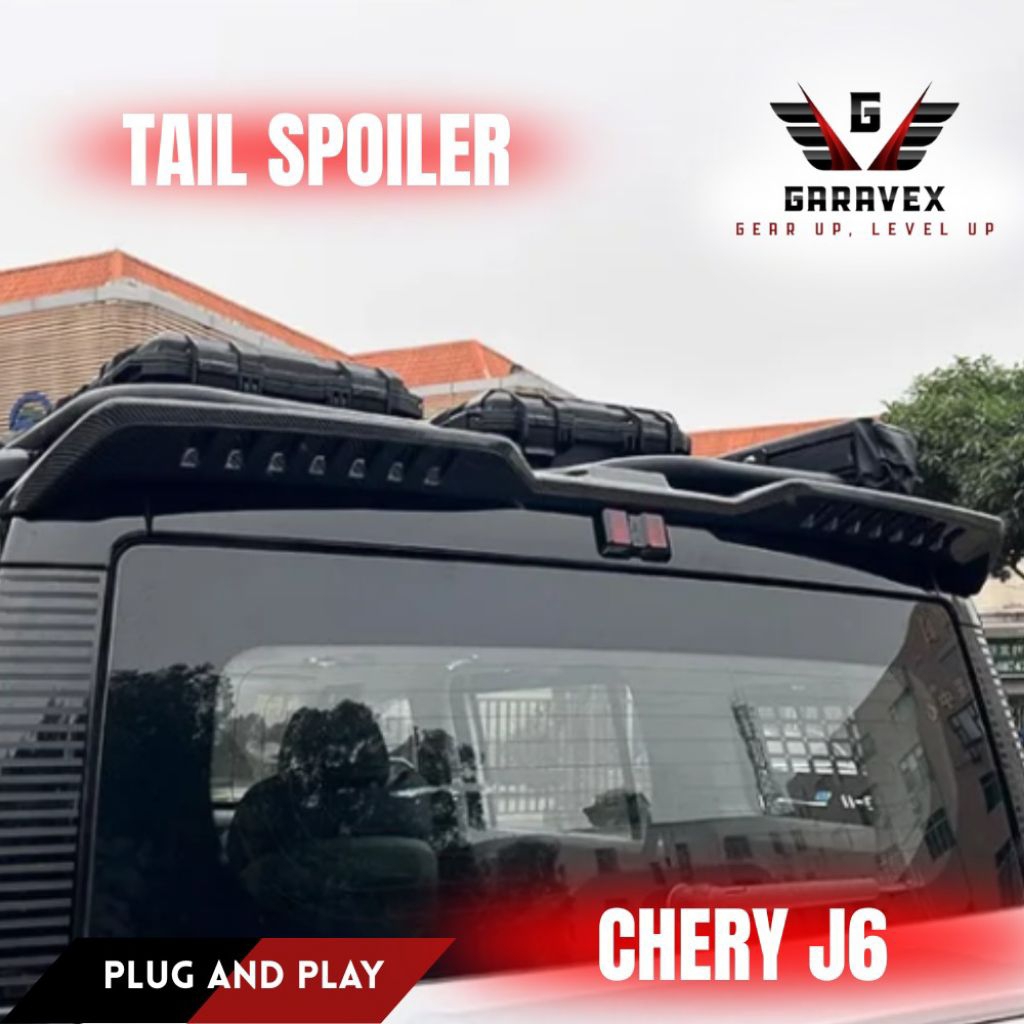 Tail Spoiler Chery J6/ Spoiler Belakang Chery J6/ Aksesoris Chery J6