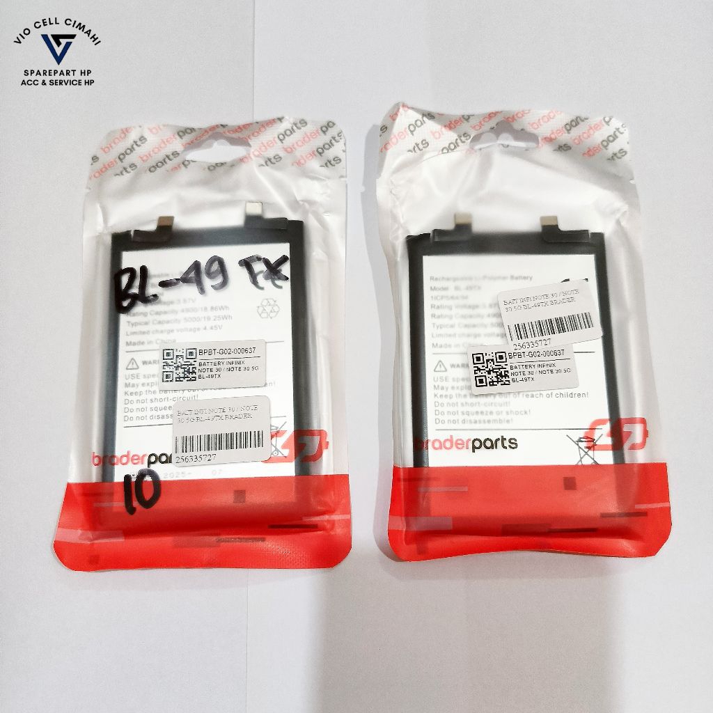 BP Batre BraderParts Infinix Note 30 | Note 30 5G BL-49TX BL49TX BL 49TX
