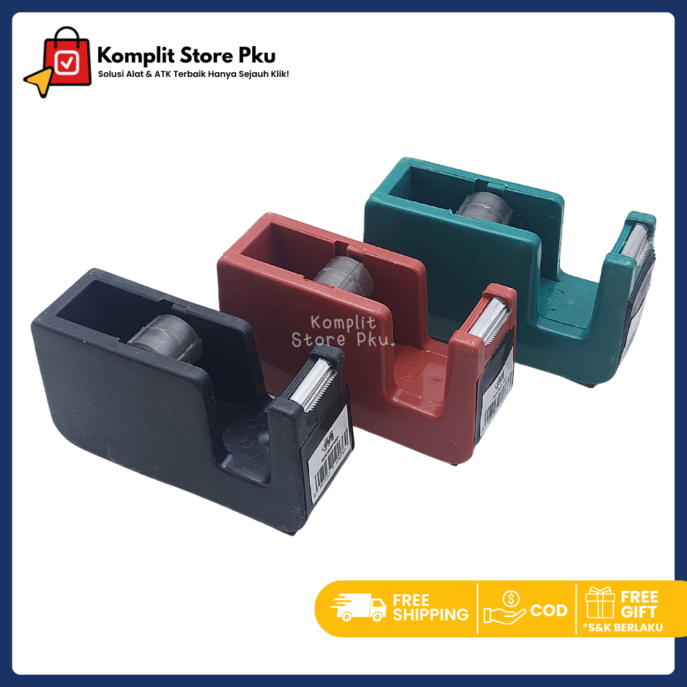 Komplit - Tape dispenser mini Microtop M-700/Dispenser Tape MICROTOP/ Tempat Selotip / Tempat Isolas