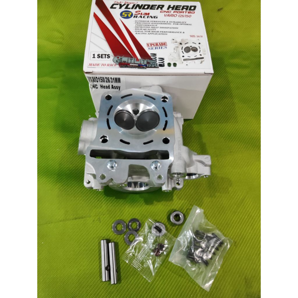 Head cylinder head Vario 150 Vario 125 PCX 150 size v2 26/31mm porting cnc