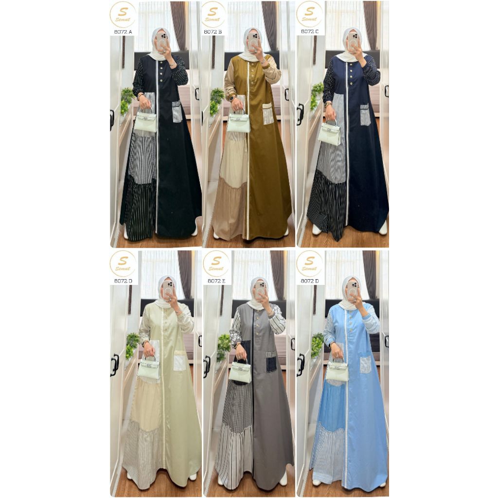 DRESS SYAINA BY SMUT KODE 8072 TERBARU ((READY))