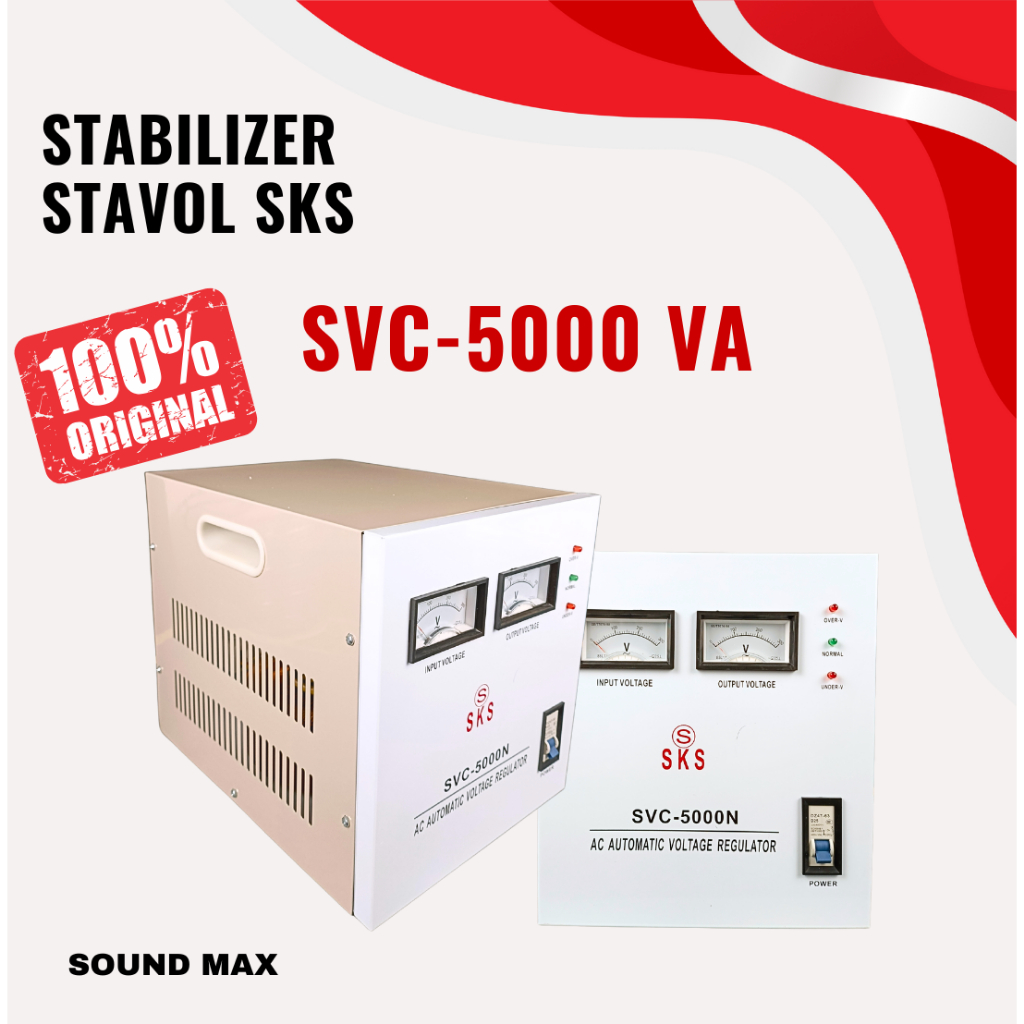 STAVOLT STABILIZER LISTRIK SKS SVC-500W / STAVOLT SVC 1000W / STAVOLT 2000W 3000W 5000W VOLTAGE