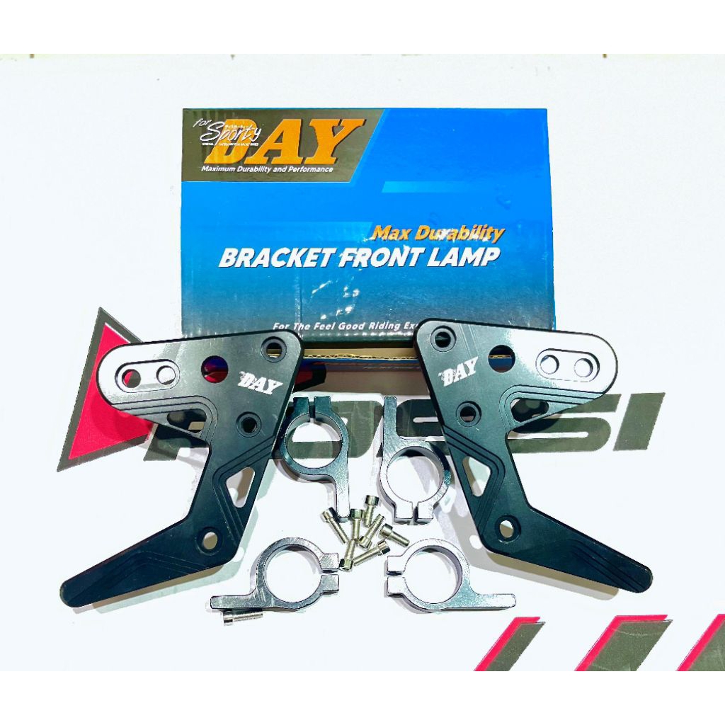 bracket dudukan lampu depan rx king CNC