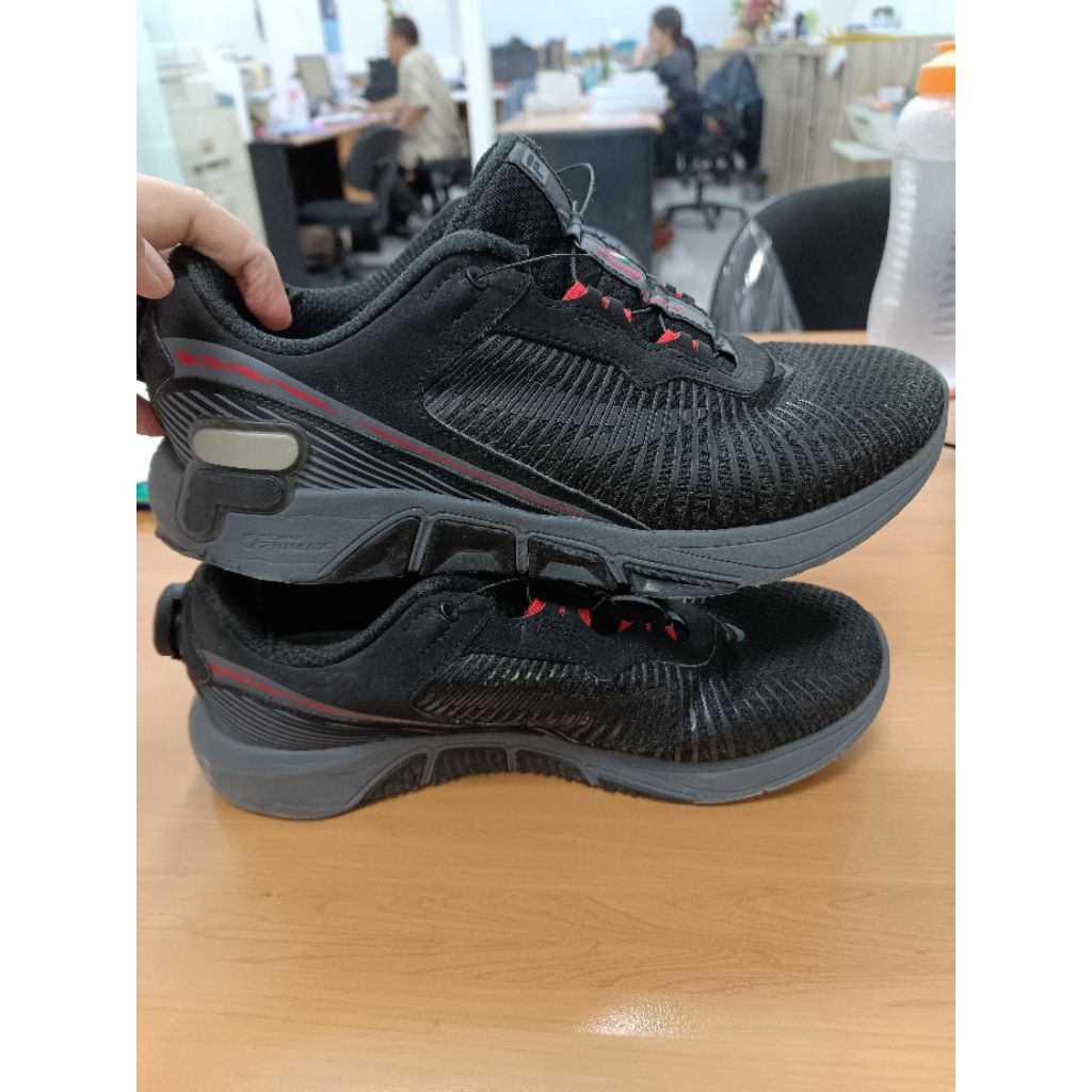 Sepatu FILA XFT BOA Low Black size 42 insole 260 koleksi pribadi