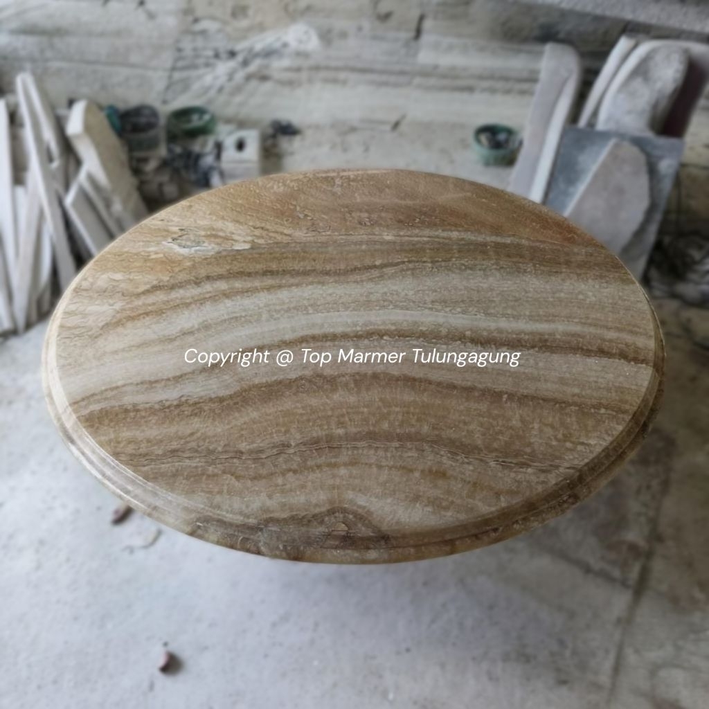 Top Tabke Marmer Onyx | Daun Meja Onyx | Dinning Table | Meja Onyx Bulat | Meja Makan Murah