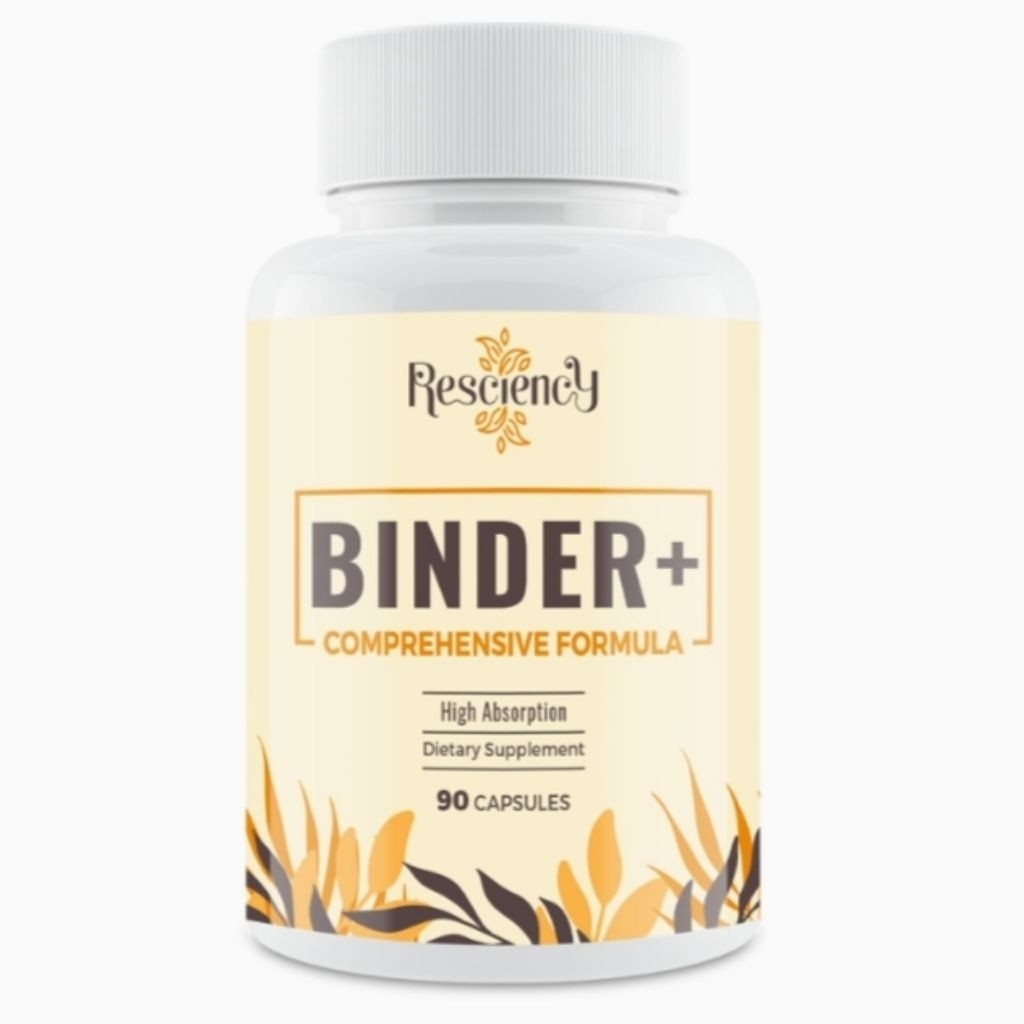 Resciency Detox Binder Supplement Activated Charcoal, Zeolite, Bentonite Clay, Milk Thistle, Proprie