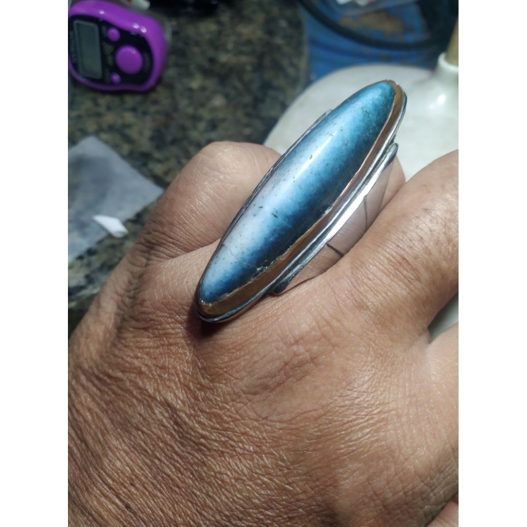 Batu Akik Pandan Suji Ada crek di Ujungnya ( tidak mengurangi keindahan batunya )Natural Kode T1/1