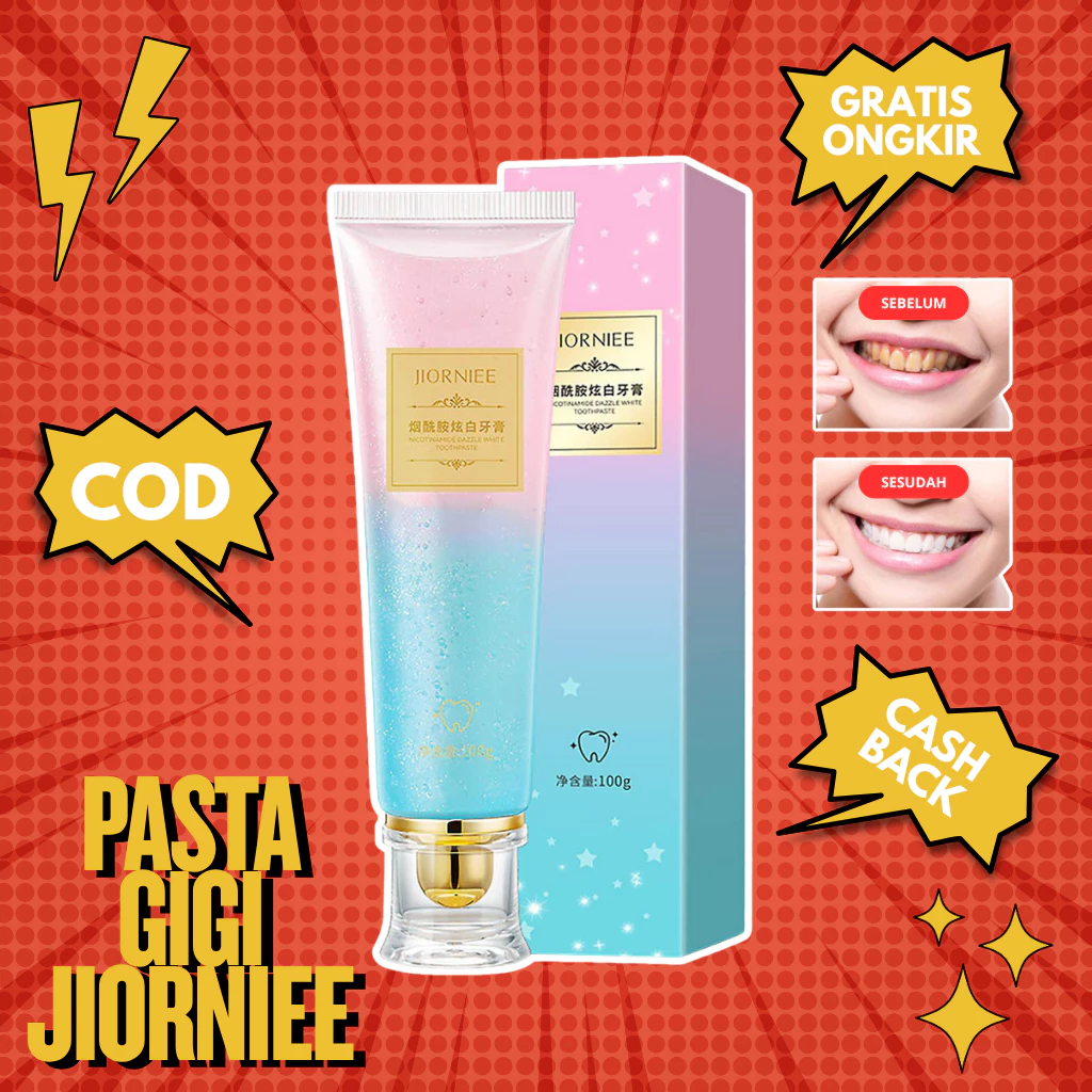 ALL READY STOKPALING AMANAH DAN TERPECAYA KAKAPasta gigi Jiorniee 100ml Anti Bau Mulut Segar - Pembe