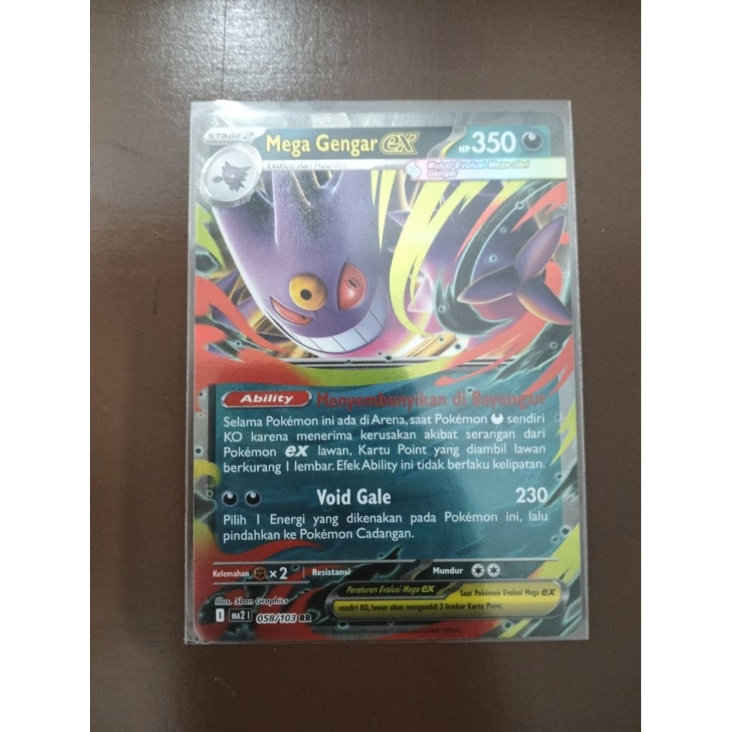 Mega Gengar EX RR MA2 I 058/103 Set Kobaran Biru