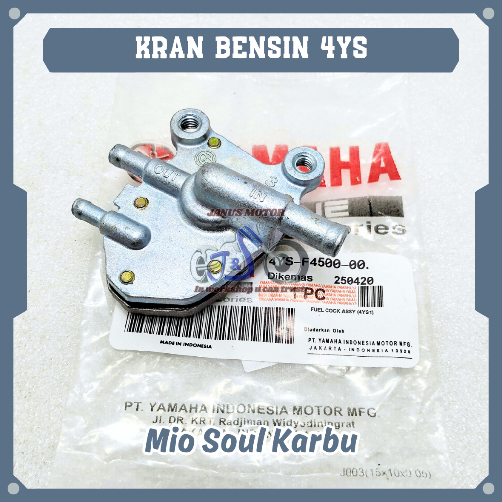 Kran Bensin Yamaha 4YS Membran Bensin Mio Soul Karbu Kualitas Original YGP