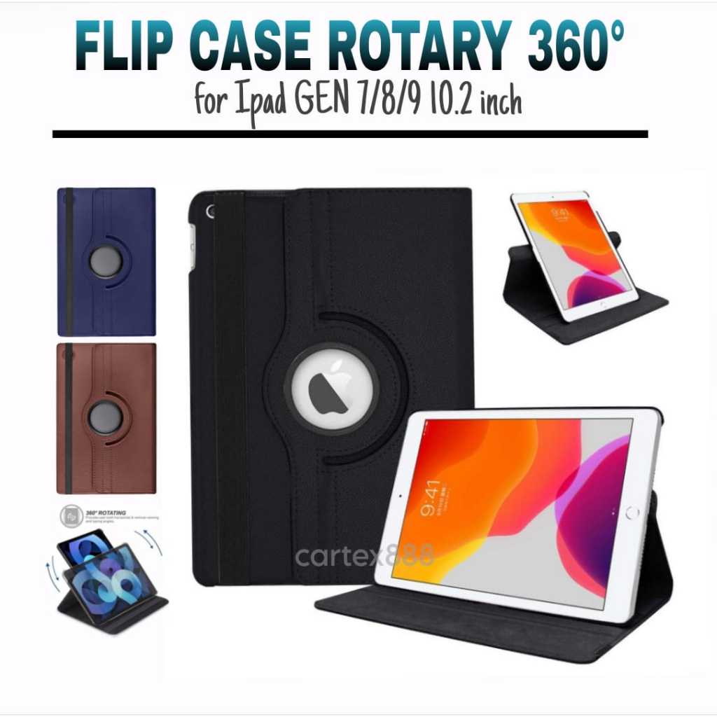 Case Rotary Ipad GEN 7 8 9 10.2"inch leather case flip cover/case ipad gen 9 / case ipad gen 8 / cas