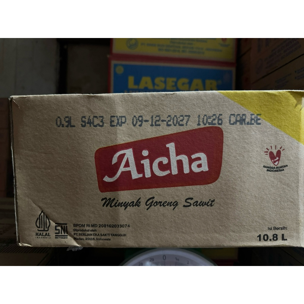 Minyak Goreng Aicha 0.9L @ 12 bks / 1 dus