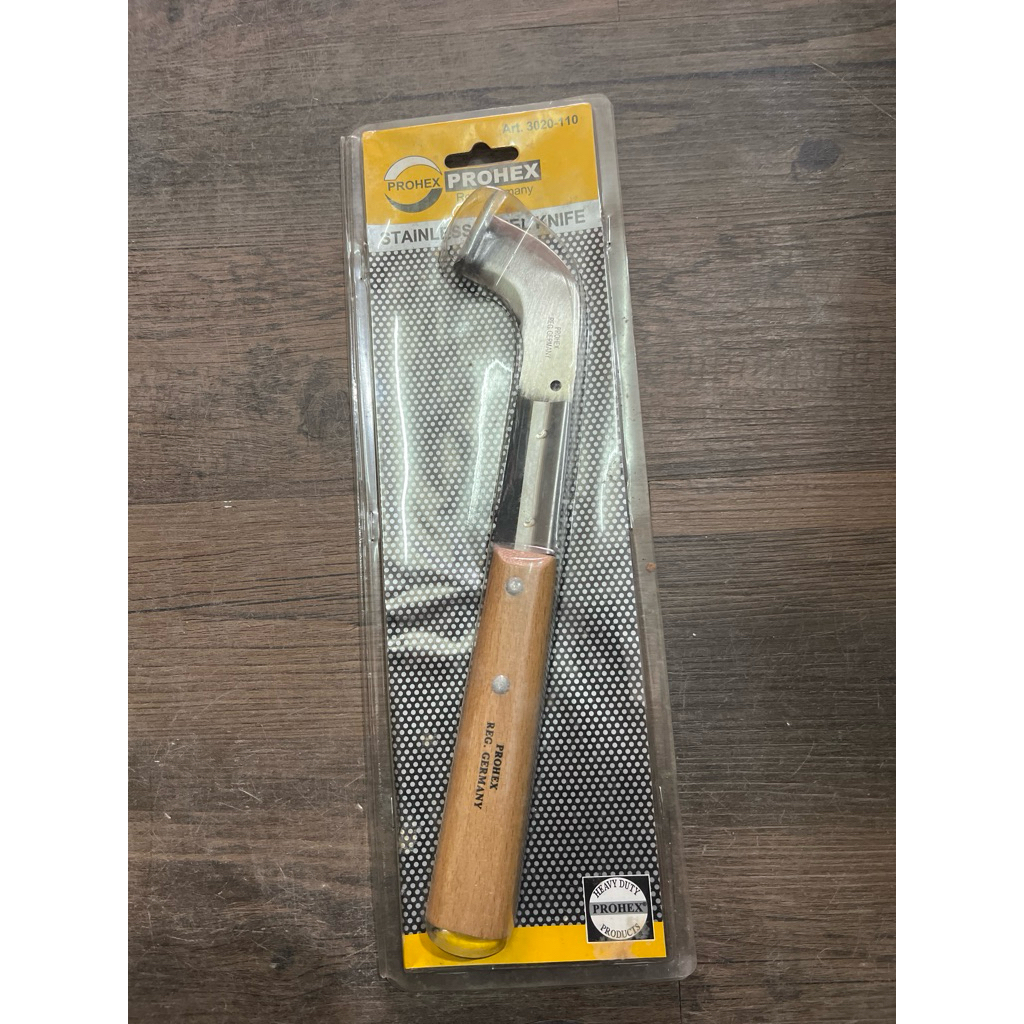 prohex stainless steel knife(pisau sadap satinles stel)