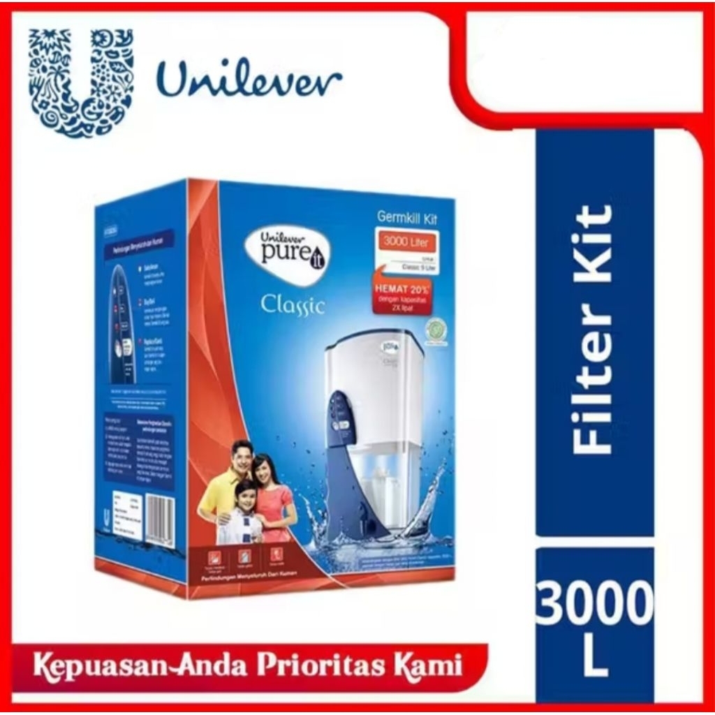 Unilever Pure It Germkill Filter 3000 L Pureit 3000Liter GKK Classic