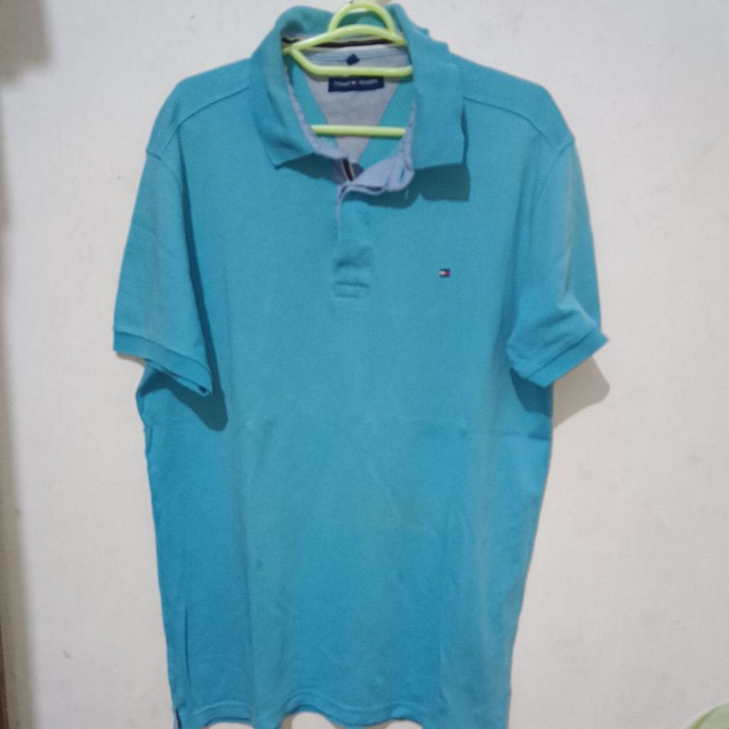 Kaos Polo Tommy Hilfiger kengan pendek second untuk Pria