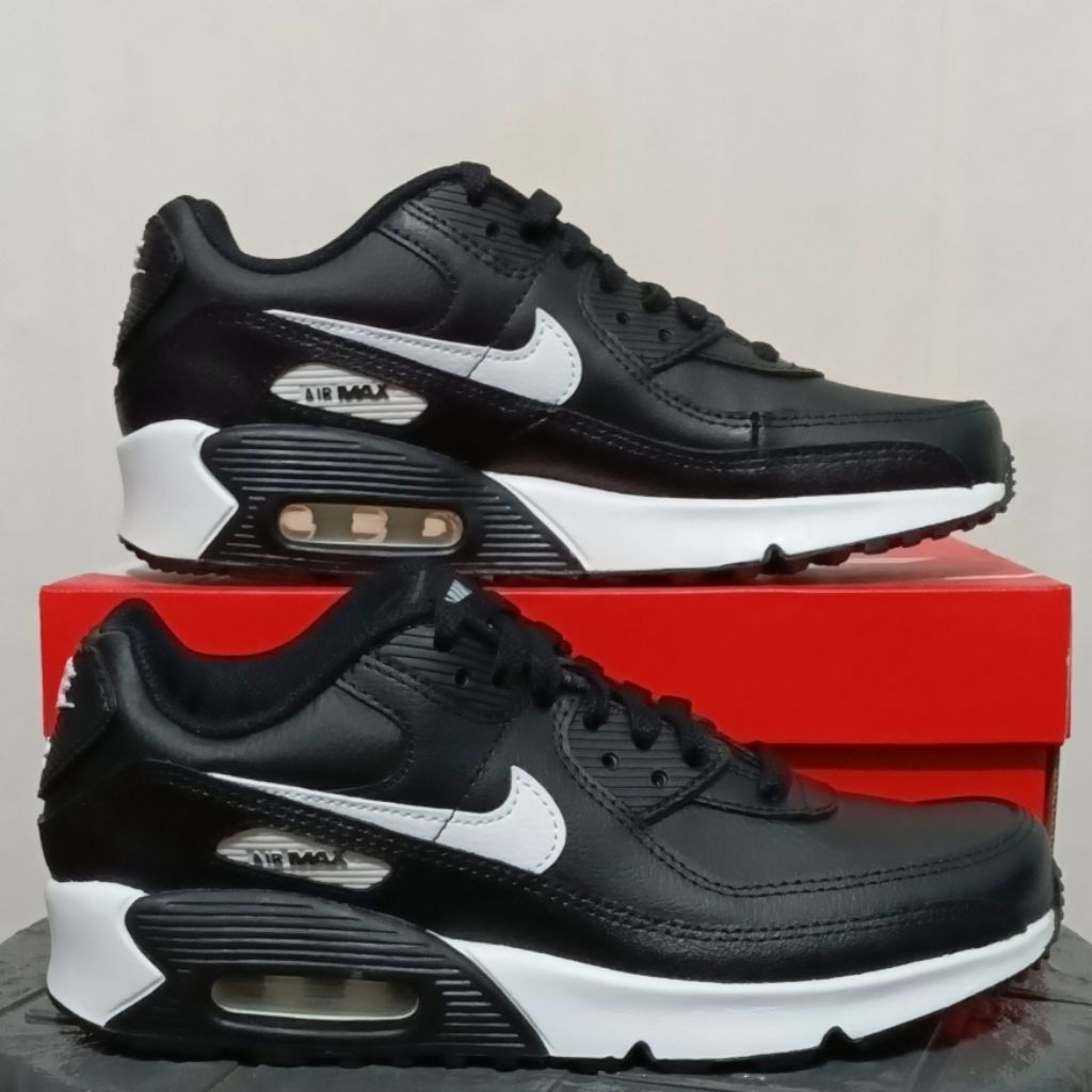 Sepatu Air max 90 LTR (GS) Black-White/Black CD6864 029