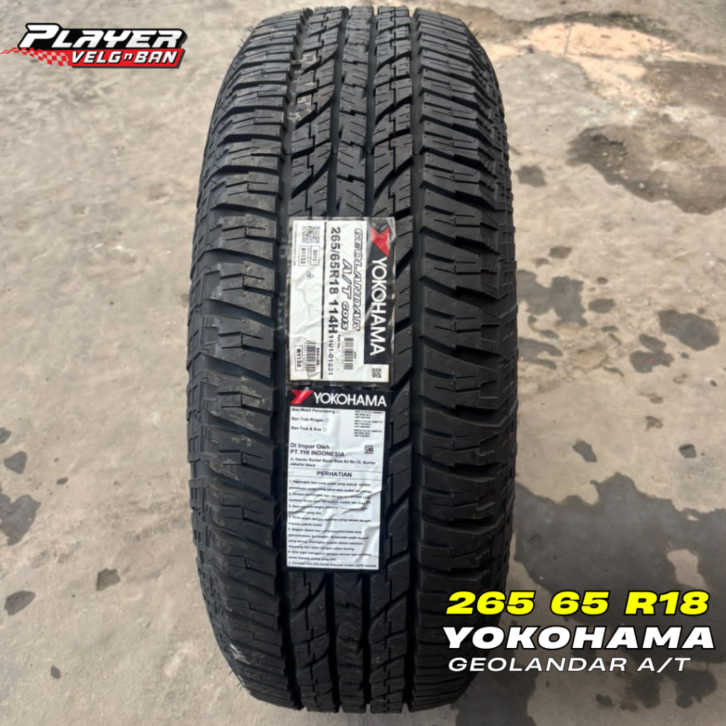BAN IMPORT 265/65 R18 YOKOHAMA GEOLANDAR AT G015 114H 265 65 R18 - PAJERO FORTUNER HILUX DLL