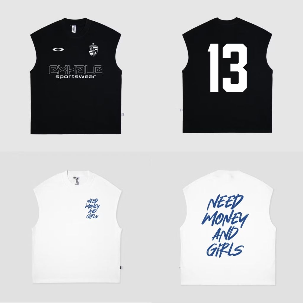 T shirt Kaos Singlet Oversize Exhale