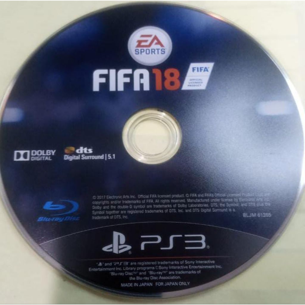 KASET PS 3 SECOND FIFA 18