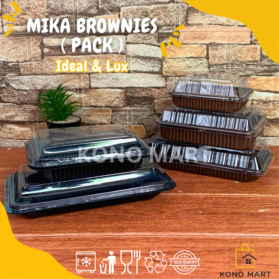 Kono Mart - [Pack] Mika Brownies Mini Small Medium Large S M L Muliapack Lux Mika Kue Premium Bolen