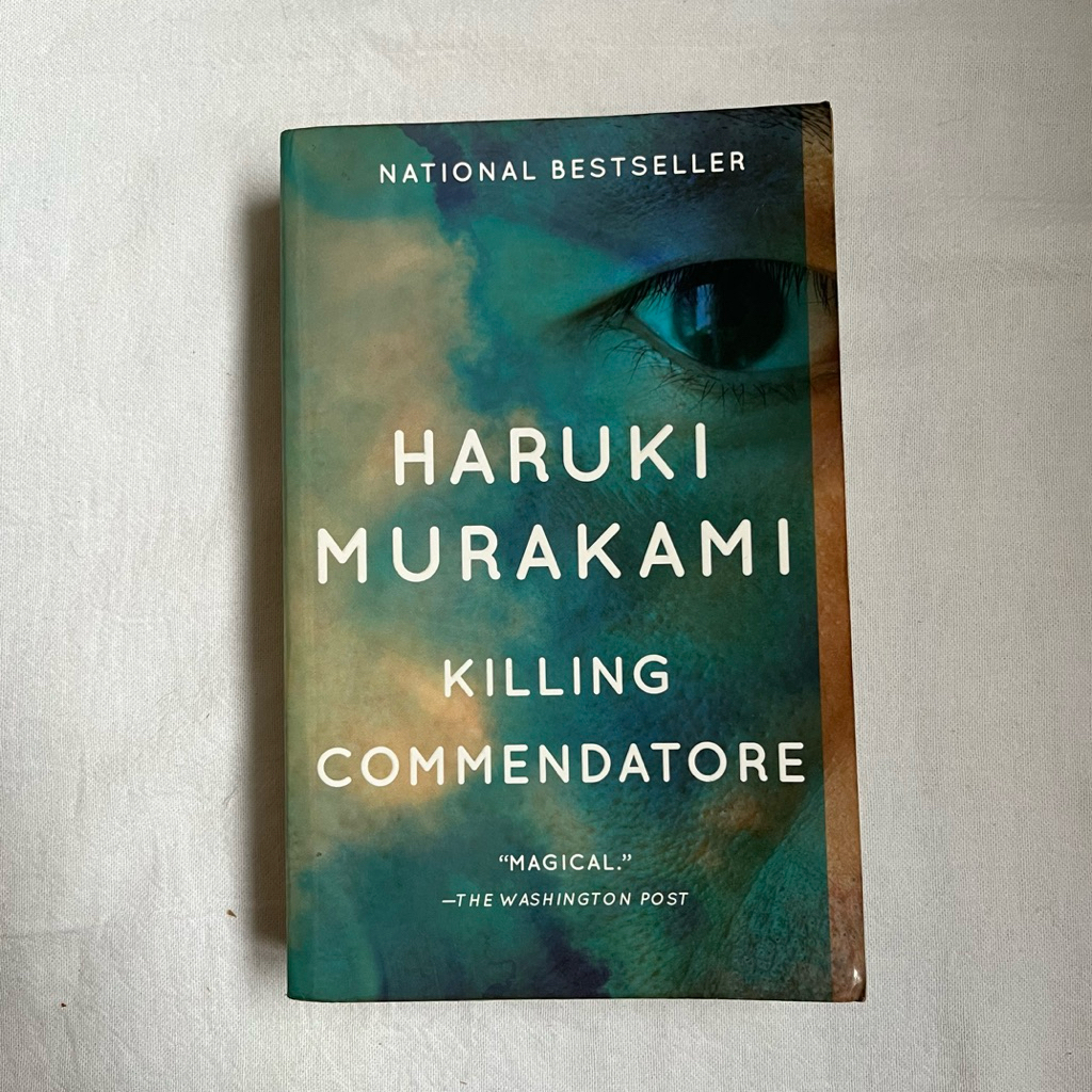 Killing Commendatore (cover hijau) by Haruki Murakami | buku import preloved second english novel