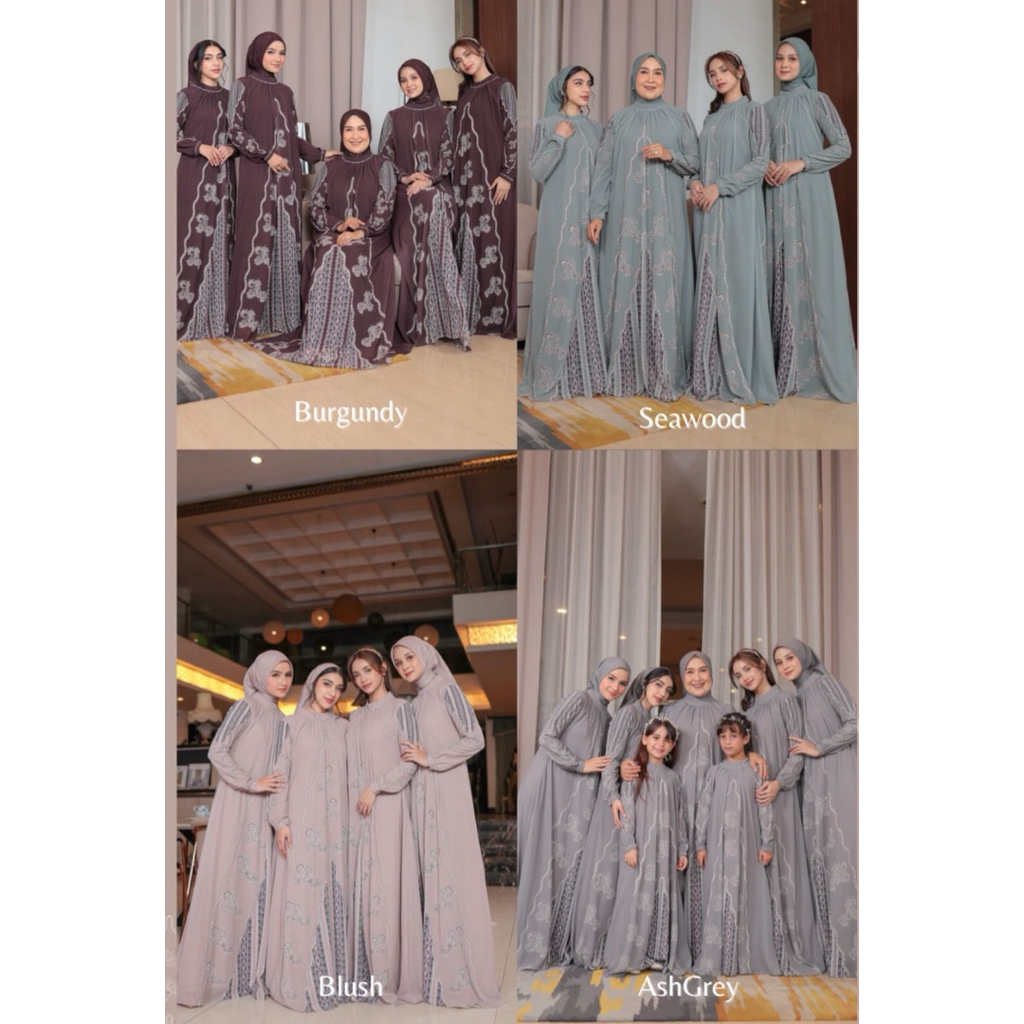 FAMSET LNW MOUNTAIN RAYA DRESS ORI LNW