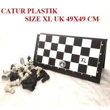 Catur Plastik SNI Ukuran XL 49x49 cm Set Catur Besar untuk Keluarga