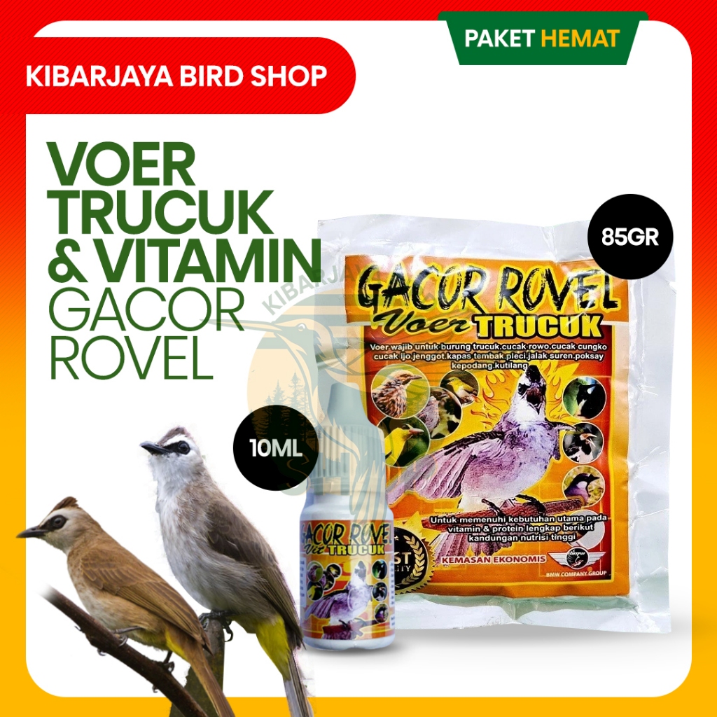 [PAKET HEMAT TRUCUK GACOR] GACOR ROVEL VOER TRUCUK 85G + GACOR ROVEL VIT TRUCUK 10ML VITAMIN HARIAN