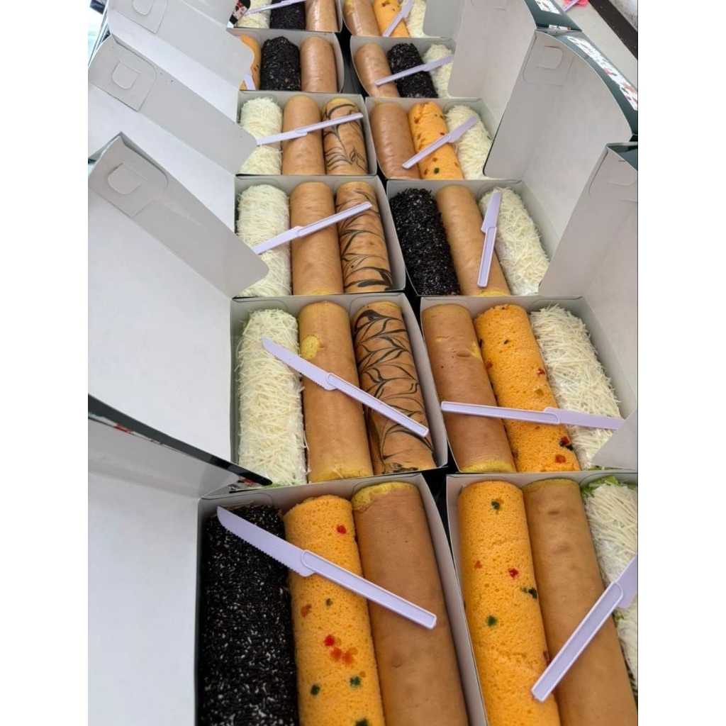 KHUSUS INSTAN/ BOLU GULUNG MINI 3 RASA/ BOLU GULUNG/ BOLU GULUNG PEKANBARU/ BOLU GULUNG MINI