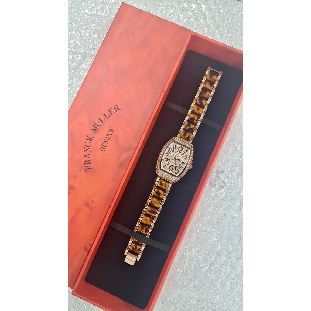 FRANK MULLER ANGKA - Jam Tangan Fashion Wanita Analog Strap Rantai Mika