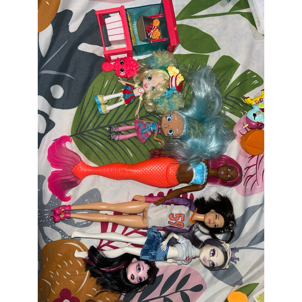 Monster high,Shopkins,shoppies,barbie,Nanana Dolls