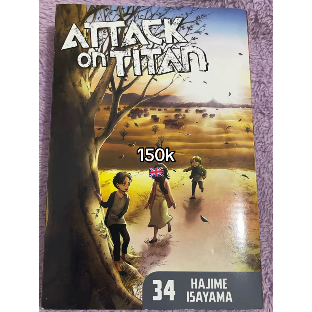 Manga/Komik Attack On Titan (AOT) Vol 34 Bahasa Inggris