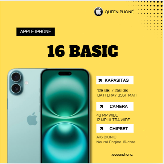 IP 16 128GB/256GB SECOND LIKE NEW FULLSET NO MINUS