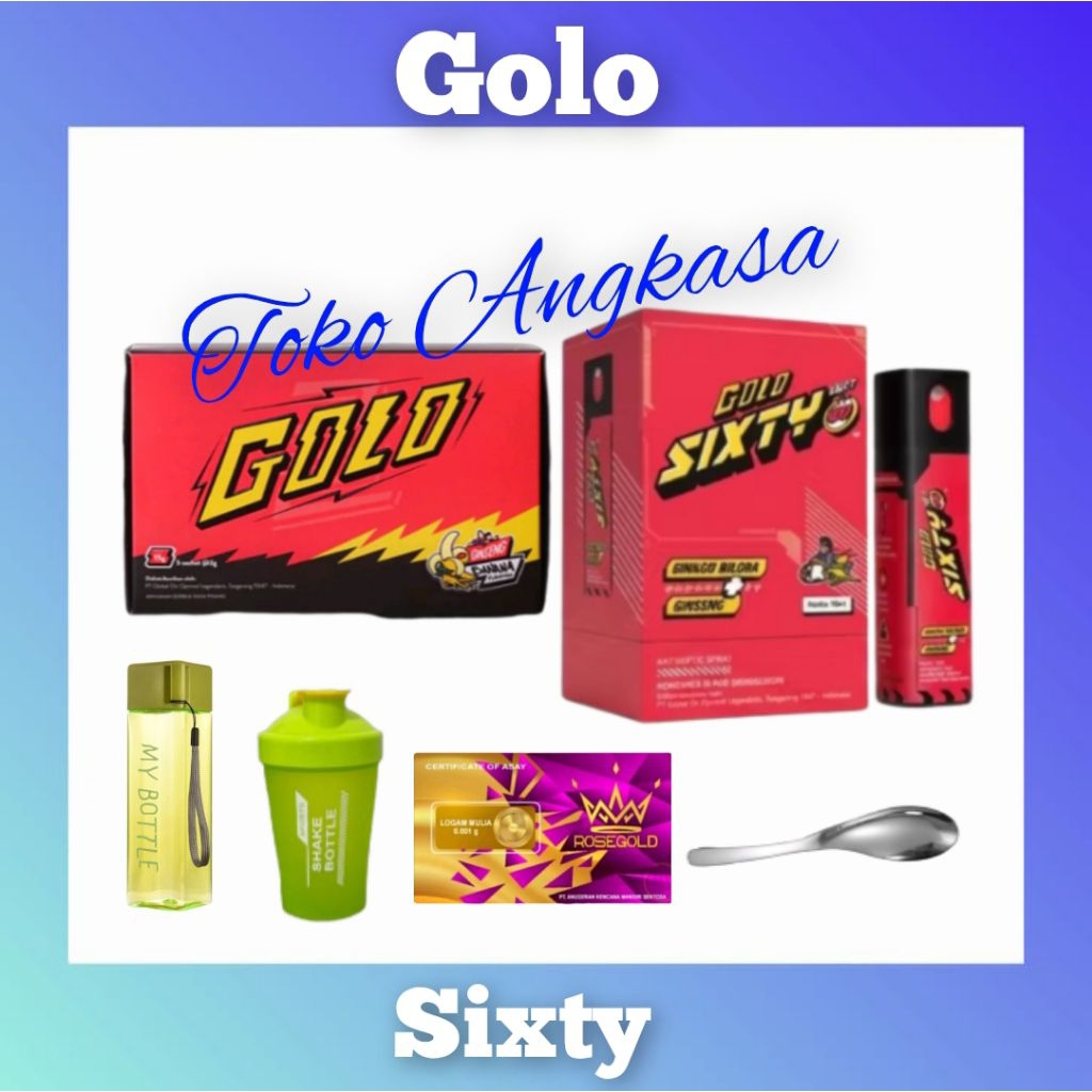 1 BOX MISTER GOLO GINSENG - GOLO SIXTY - GOLO GINSENG