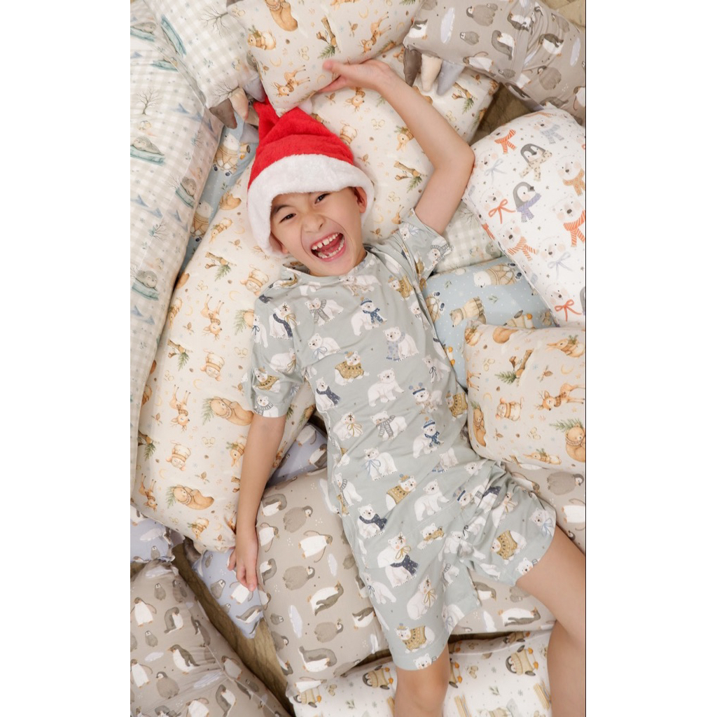 Carrol n Barrol Playset Kids Tencel - Setelan Tencel Anak - Setelan Pendek Tencel Anak - Setelan Ten