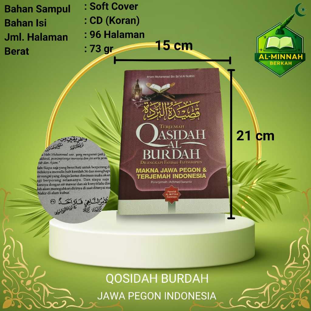 BURDAH LENGKAP DENGAN MAKNA JAWA PEGON DAN TERJEMAH INDONESIA JPI 3 BAHASA