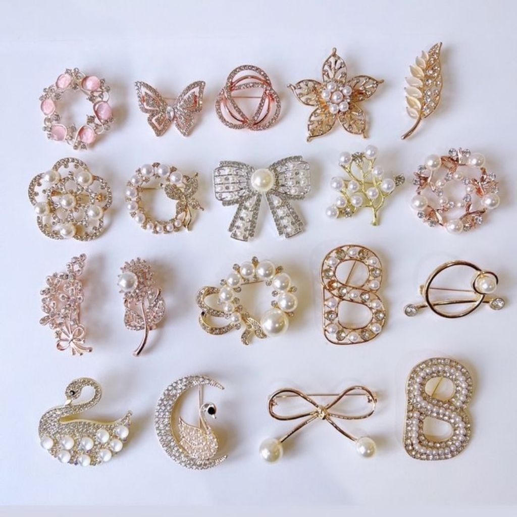 Bros pin hijab Star satu lusin