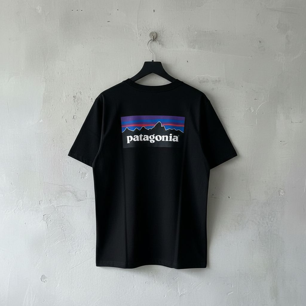 Kaos lengan Pendek Pria Premium Quality Tshirt Patagonia Full Tag Label  Patagonia Motif Gunung