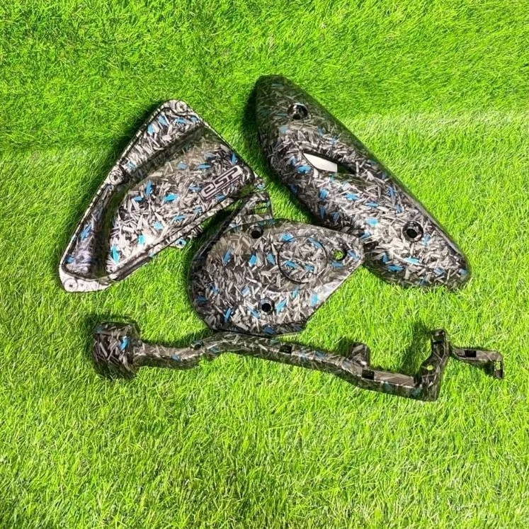 PAKET CARBON SCOOPY COVER FILTER COVER SENSOR COVER CVT COVER KNLPOT SCOOPY 2021 2023 CARBON CELUP M