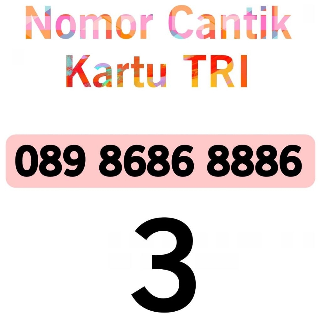 No Cantik Perdana Tri