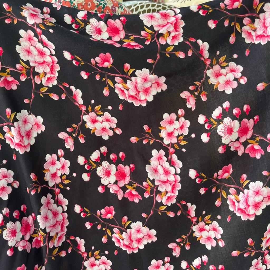 Bahan Kain Rayon | Kain Katun Rayon Viscose Premium | Kain Rayon Motif Bunga Terbaru | Kain Meteran 